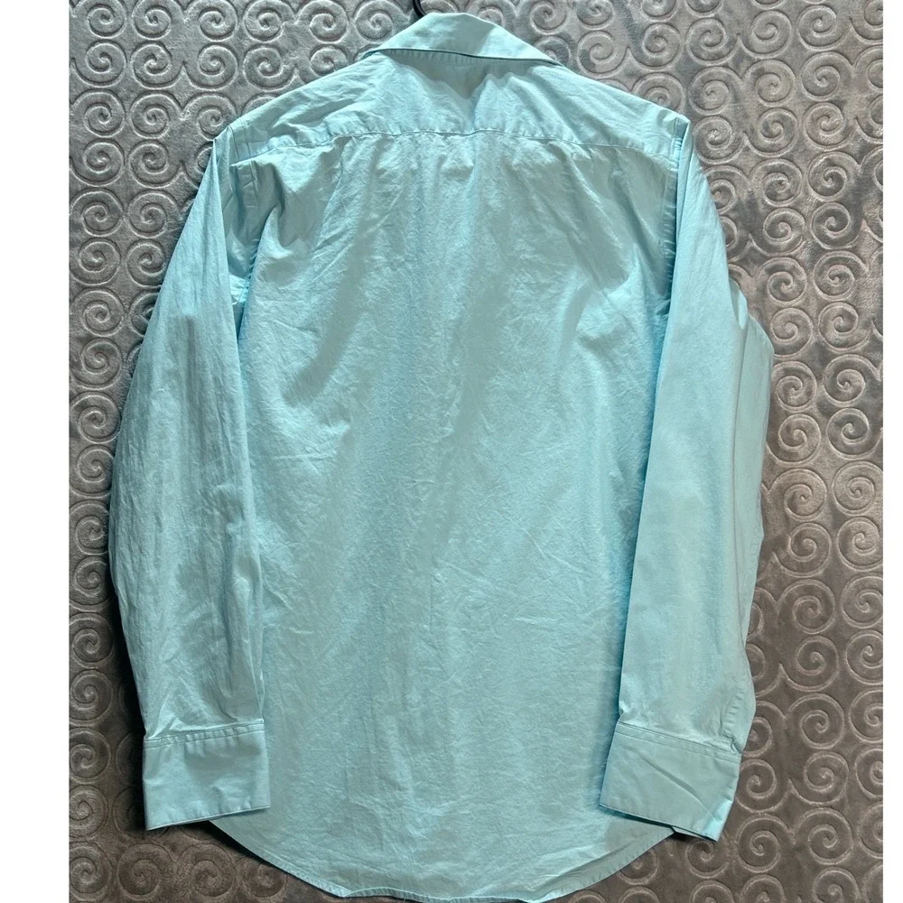 Banana Republic‎ Size Small Tailored Stretch Mens Light Blue Dress Shirt